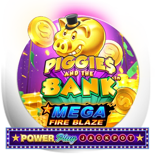 Mega Fire Blaze: Piggies and the Bank Power Play Jackpot